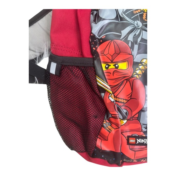 LEGO Ninjago Red Black Backpack School Bag Kids Childrens - Picture 6 of 8